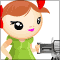 Прикольная аватарка: девчонка и пулемет